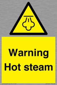 Warning Hot steam